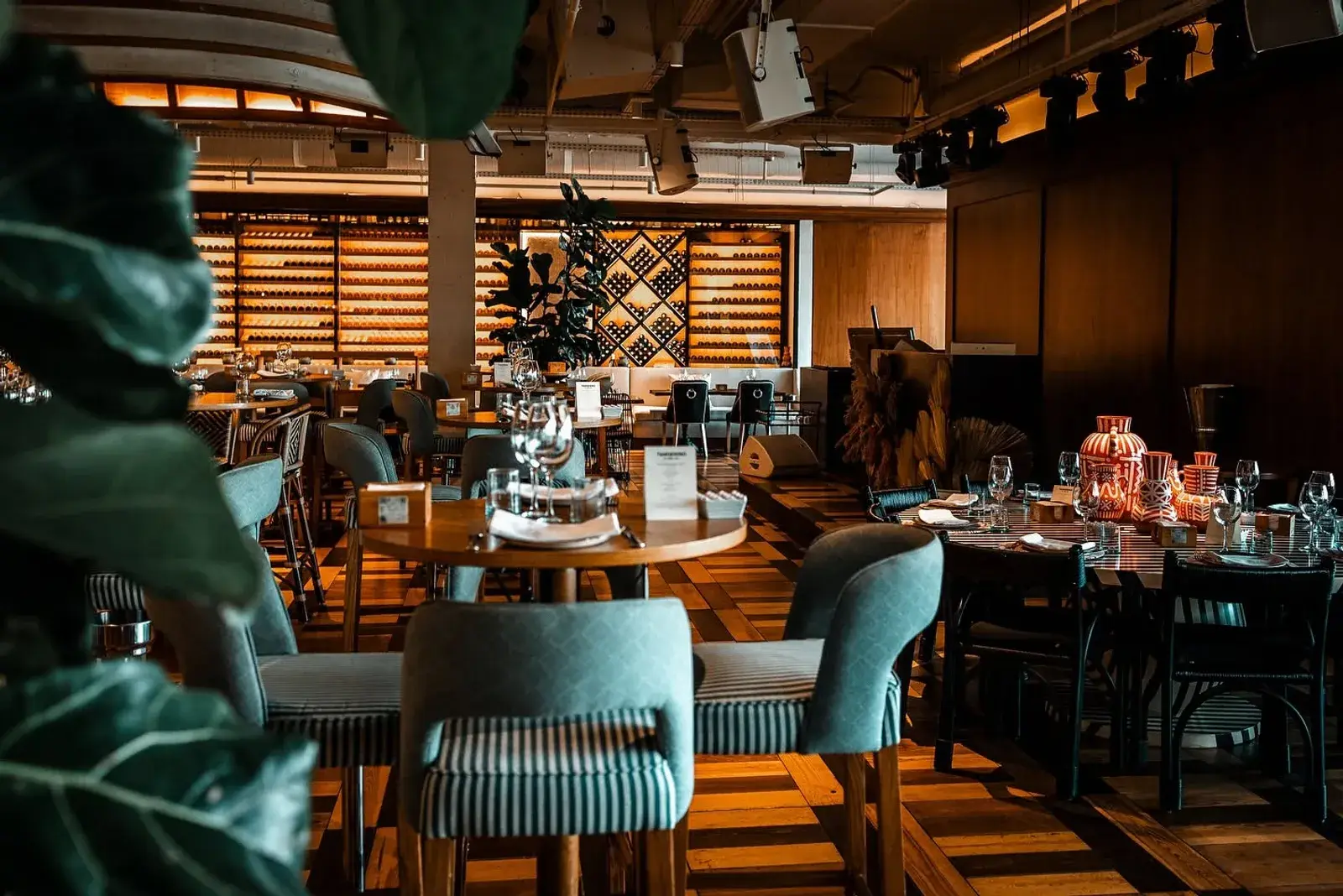Restaurant Tangerino � Rabat, vue d'ensemble de la salle